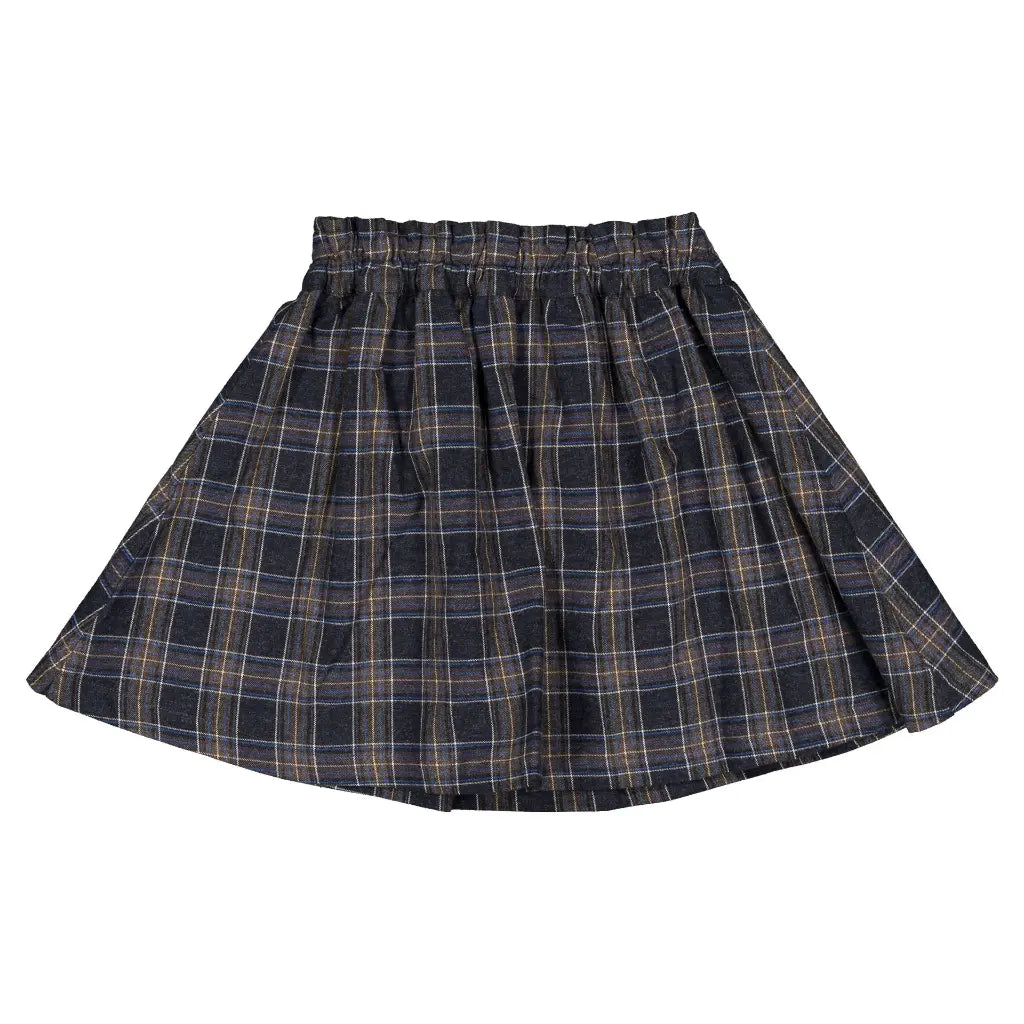 Skirt TOURNON - blue tartan [Maison Marelle](26FW)drop1 7