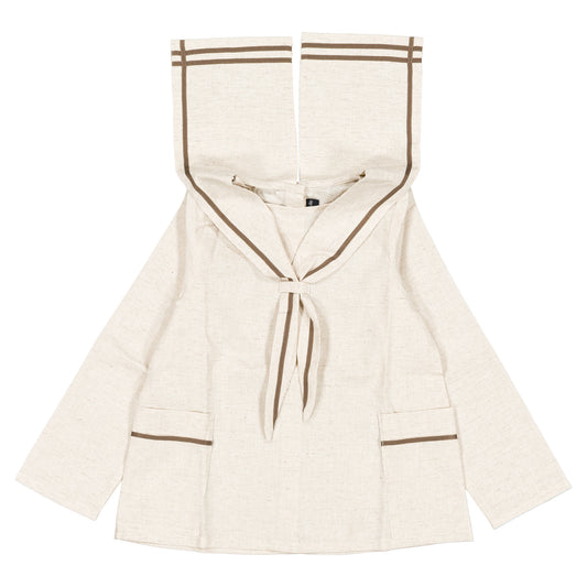 Blouse VANEAU - beige linen [Maison Marelle](26FW)drop1 5