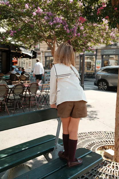 Blouse VANEAU - beige linen [Maison Marelle](26FW)drop1 5