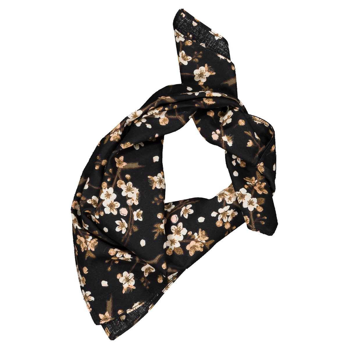 Scarf VENDOME - cherry blossom black [Maison Marelle](26FW)drop1 1