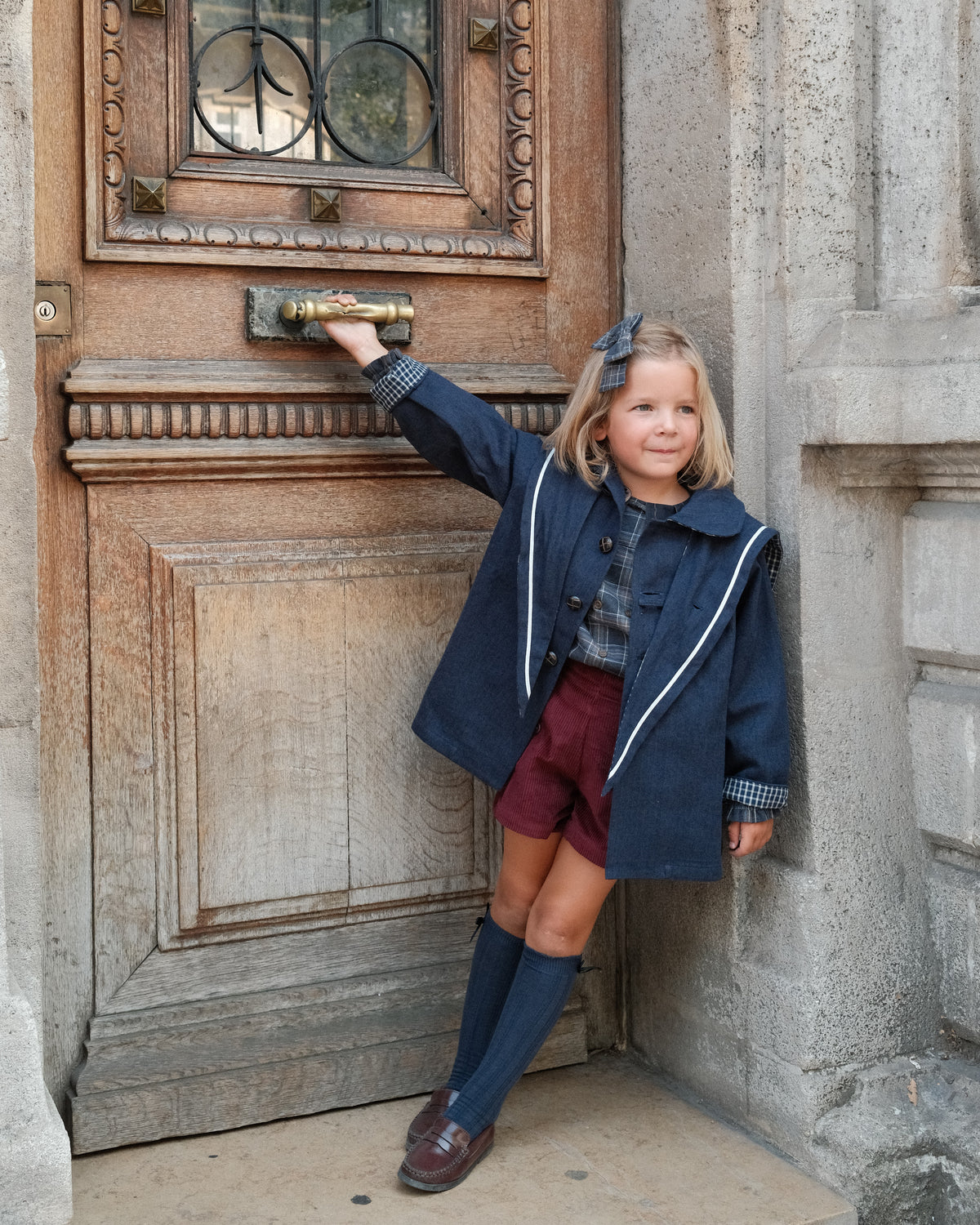 Jacket VOLTAIRE - blue chevron [Maison Marelle](26FW)drop1 1