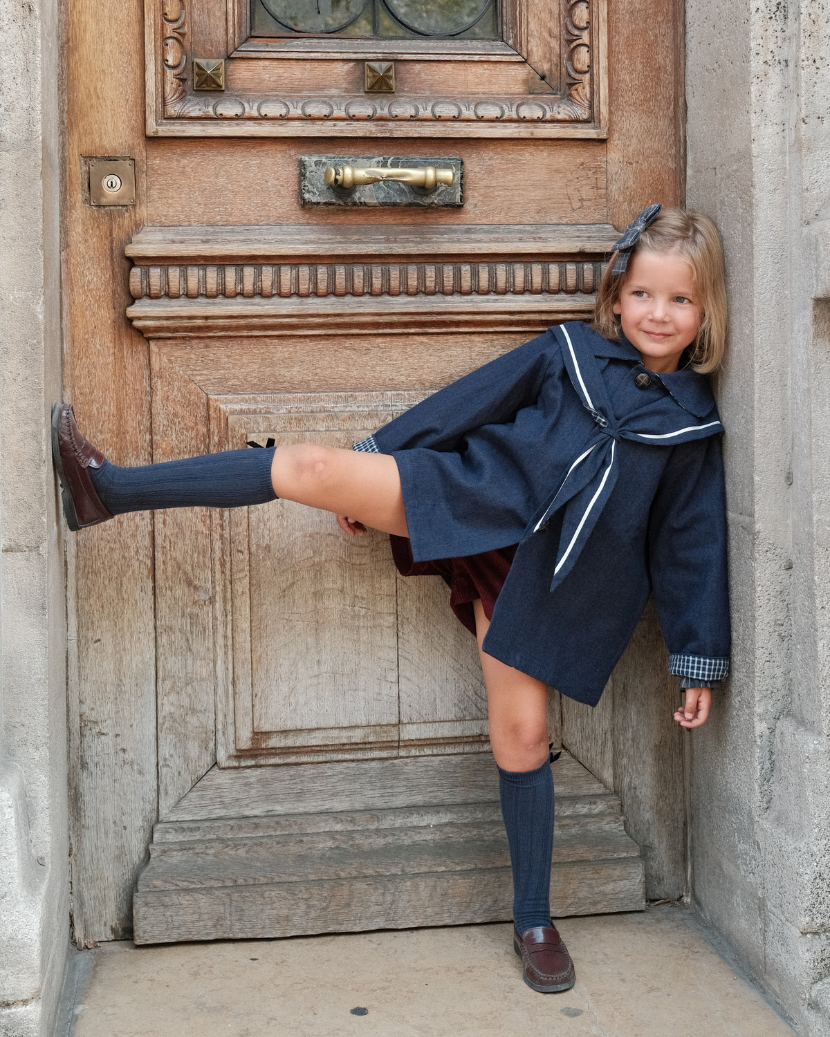 Jacket VOLTAIRE - blue chevron [Maison Marelle](26FW)drop1 3