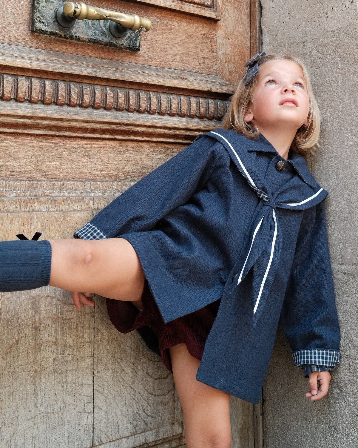 Jacket VOLTAIRE - blue chevron [Maison Marelle](26FW)drop1 4