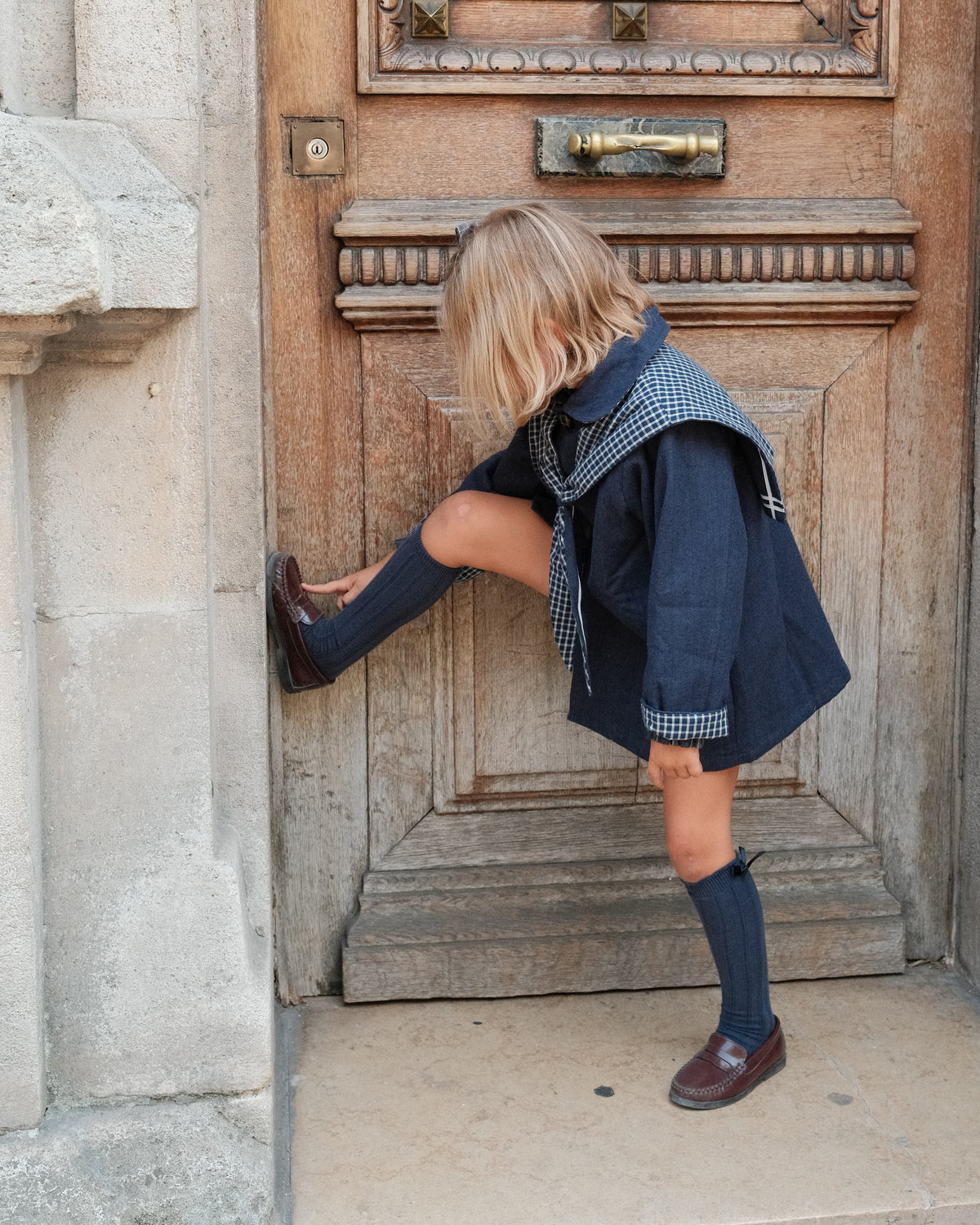 Jacket VOLTAIRE - blue chevron [Maison Marelle](26FW)drop1 7