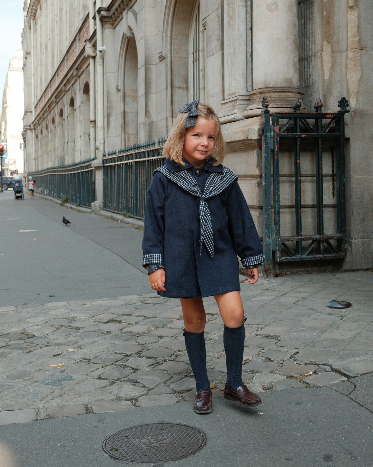Jacket VOLTAIRE - blue chevron [Maison Marelle](26FW)drop1 9
