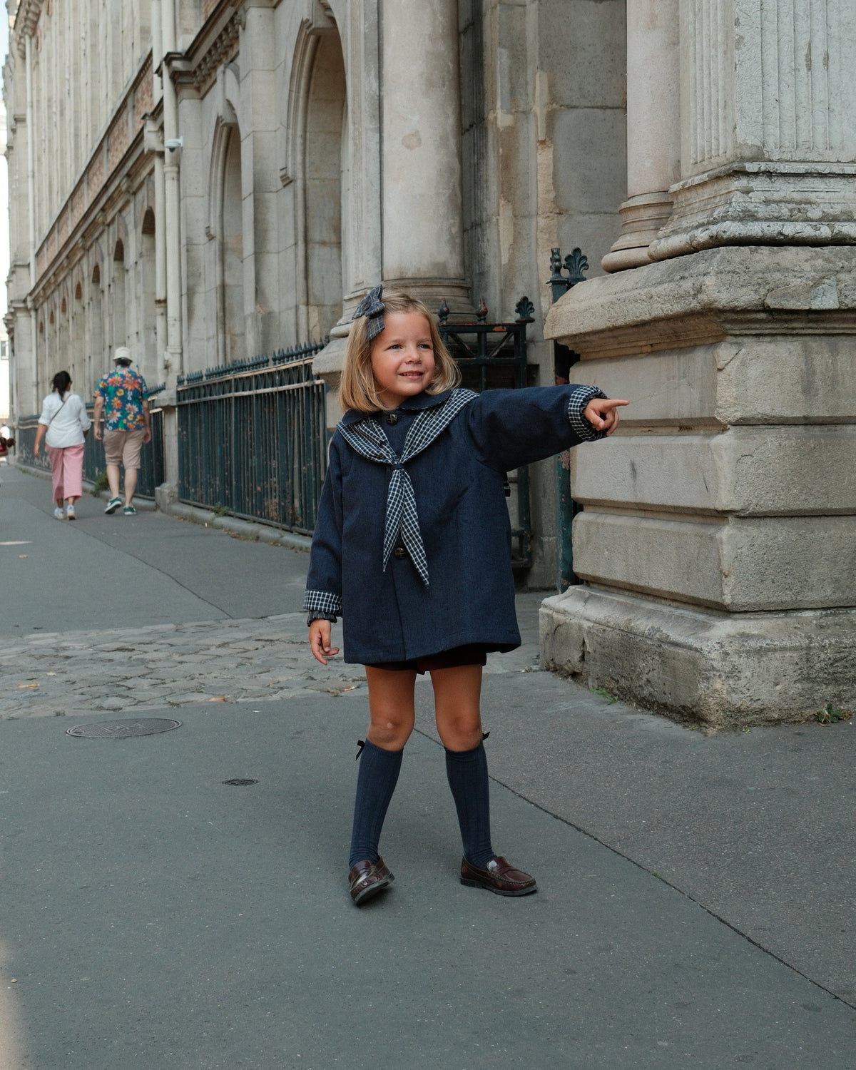 Jacket VOLTAIRE - blue chevron [Maison Marelle](26FW)drop1 11