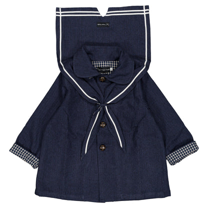 Jacket VOLTAIRE - blue chevron [Maison Marelle](26FW)drop1 13