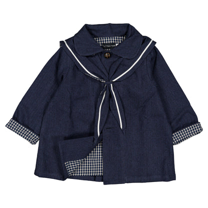 Jacket VOLTAIRE - blue chevron [Maison Marelle](26FW)drop1 16