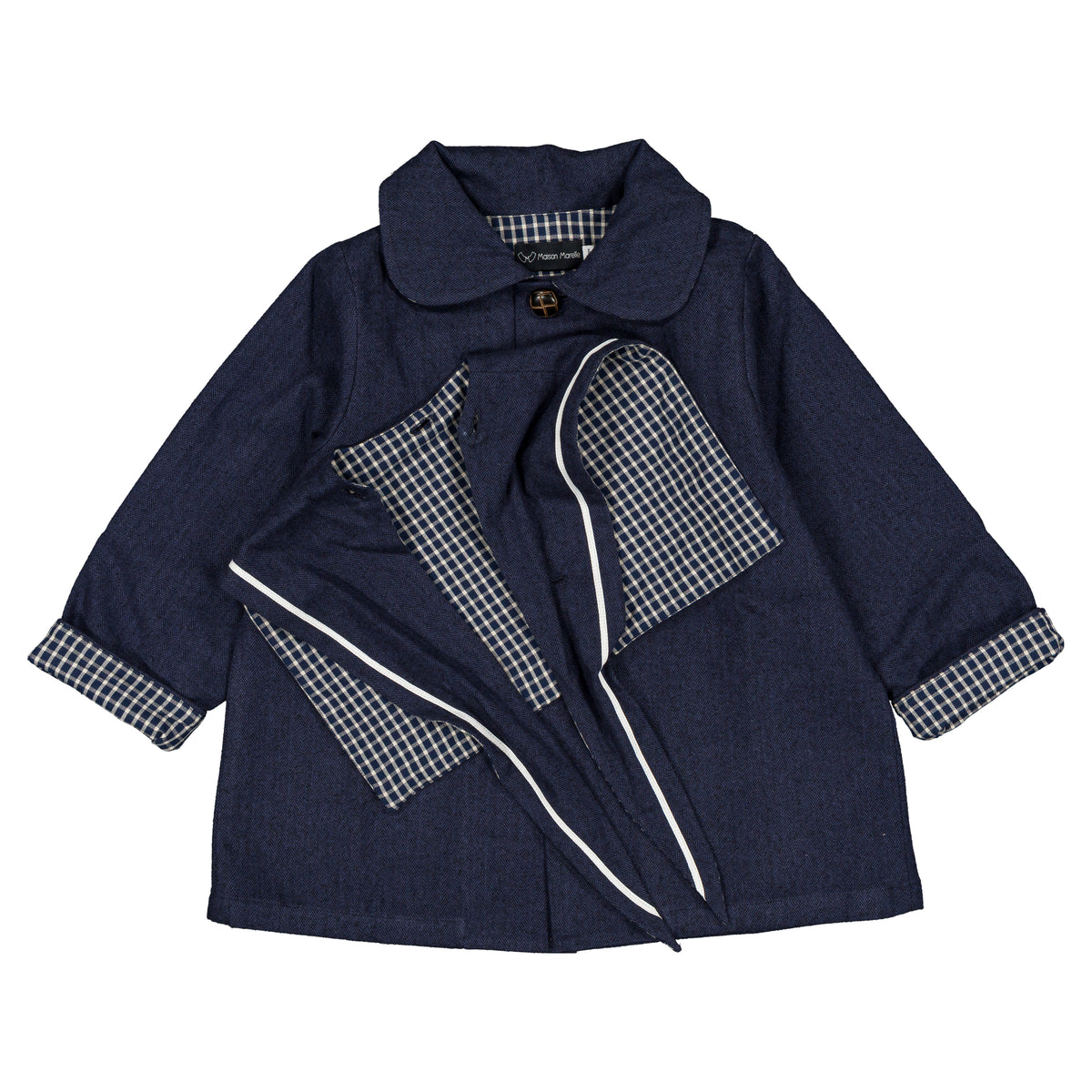 Jacket VOLTAIRE - blue chevron [Maison Marelle](26FW)drop1 19