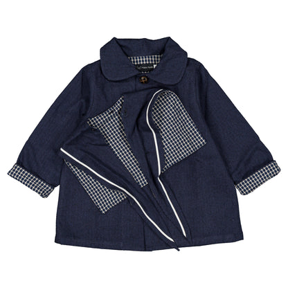 Jacket VOLTAIRE - blue chevron [Maison Marelle](26FW)drop1 19