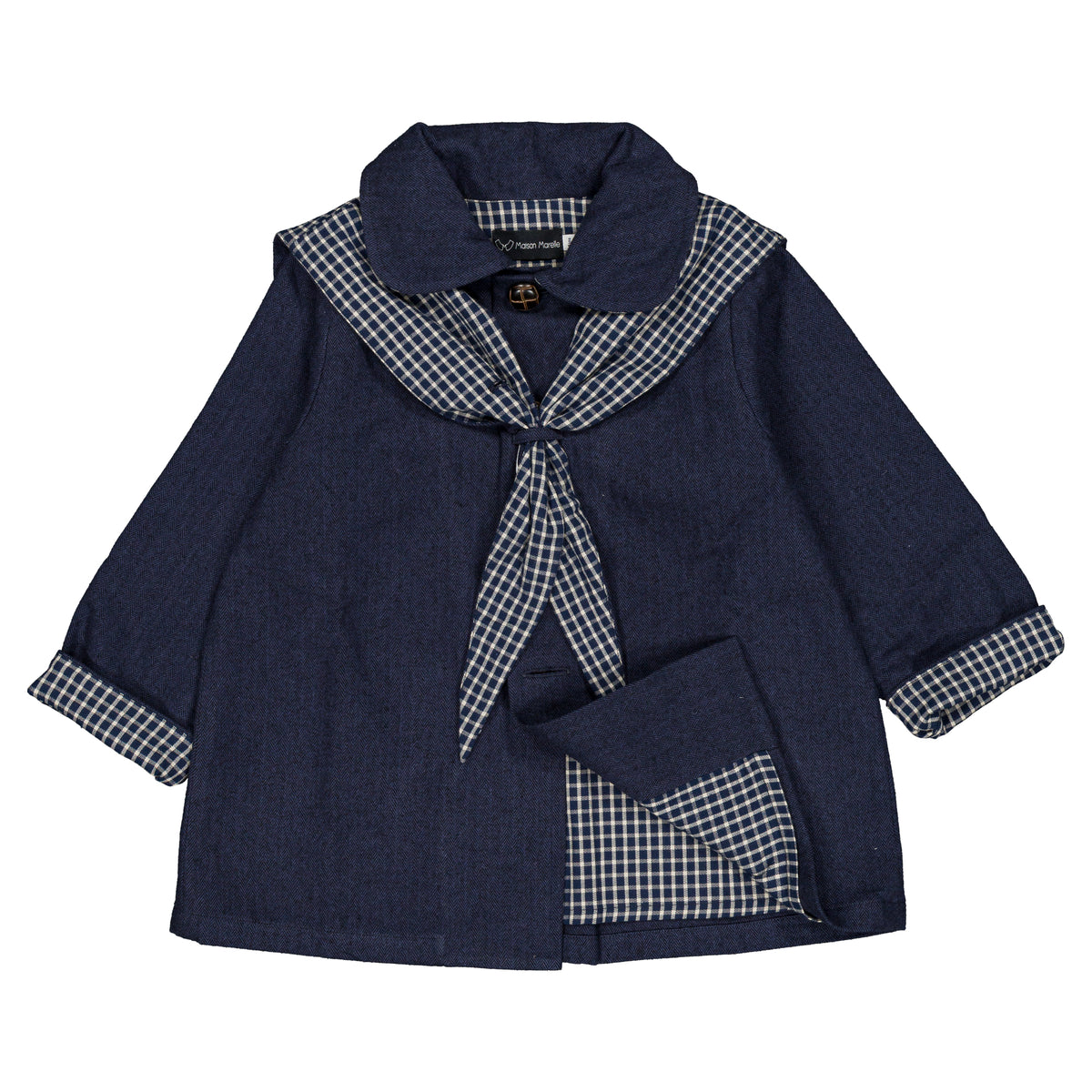 Jacket VOLTAIRE - blue chevron [Maison Marelle](26FW)drop1 22