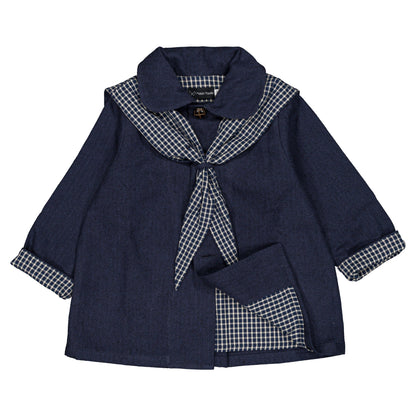 Jacket VOLTAIRE - blue chevron [Maison Marelle](26FW)drop1 22