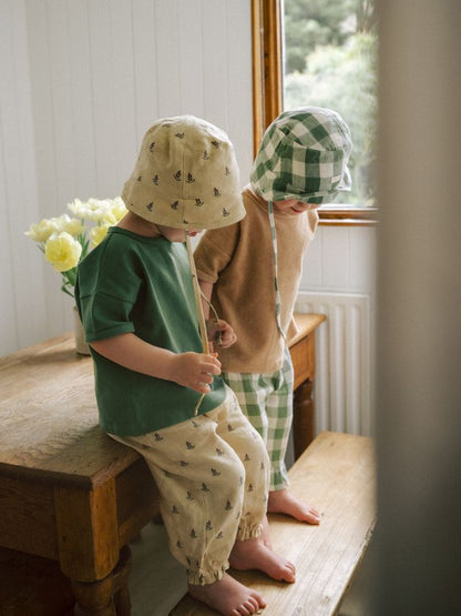 Dill Gingham Bucket Sun Hat [organic zoo] (26SS)