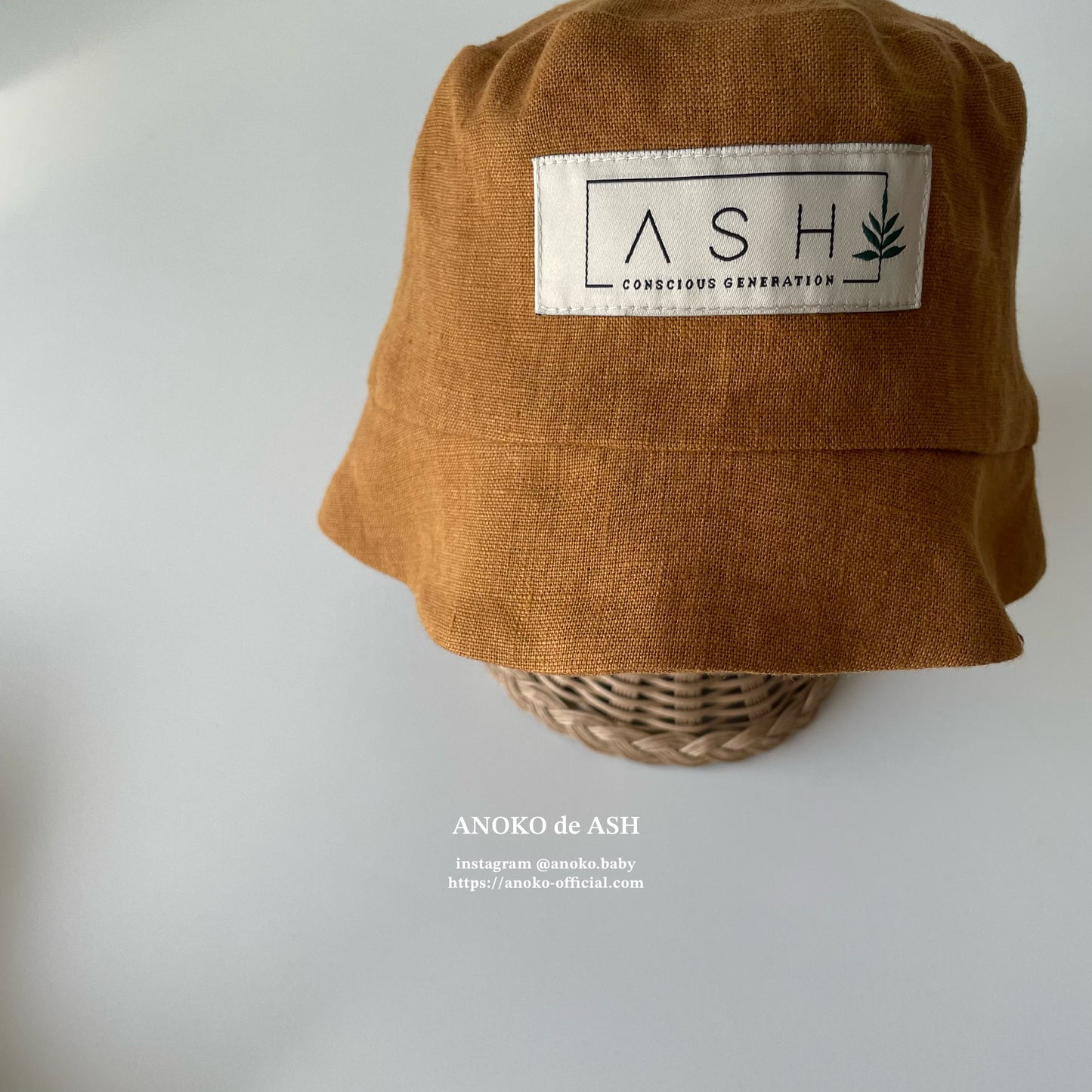 SUN HAT / ginger (no ear / straight) [ASH GENERATION]