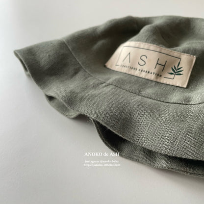 SUN HAT / basil (no ear / straight) [ASH GENERATION]