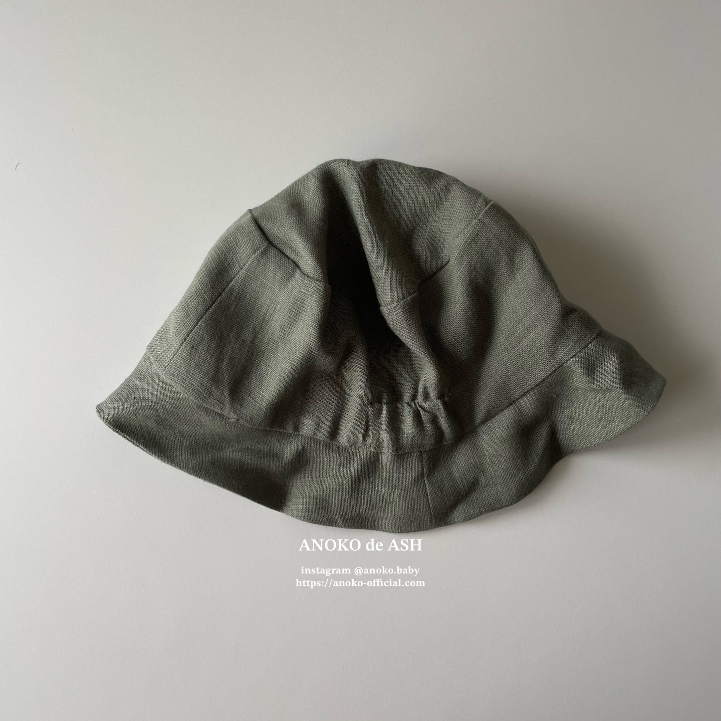 SUN HAT / basil (no ear / straight) [ASH GENERATION]