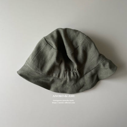 SUN HAT / basil (no ear / straight) [ASH GENERATION]