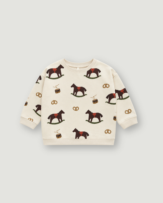 Horse Parade Sweatshirt [Organic Zoo](26XMAS)