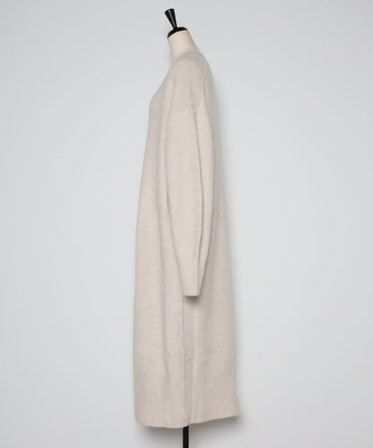Deep V-Neck Knit Dress [LADIES] 4