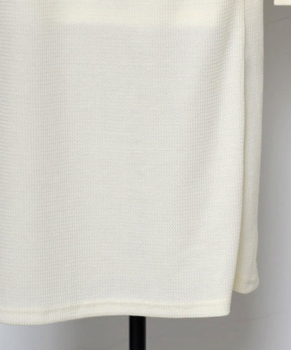 Cut Waffle Thumbhole Volume Sleeve Dress [LADIES] 8