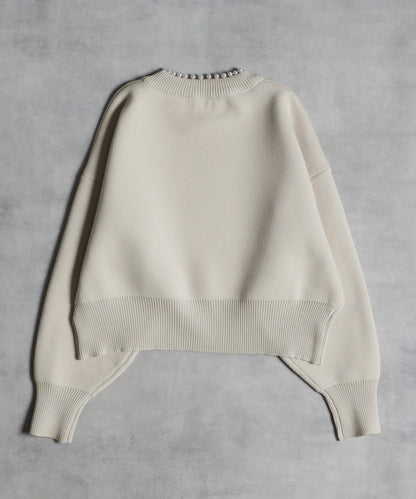 Pearl Round Neck Diver Knit [LADIES] 5