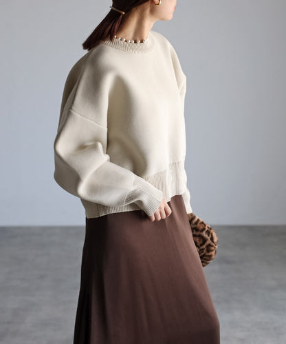 Pearl Round Neck Diver Knit [LADIES] 7