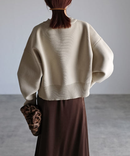 Pearl Round Neck Diver Knit [LADIES] 8