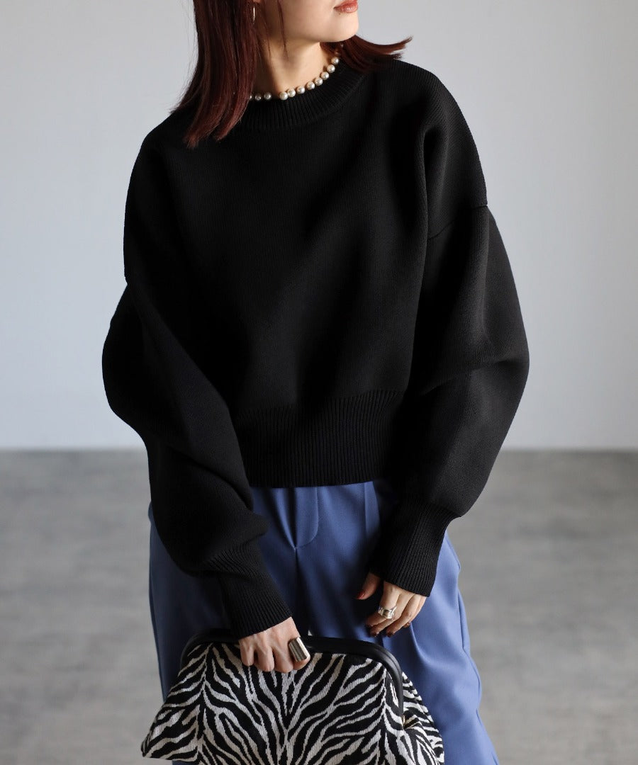 Pearl Round Neck Diver Knit [LADIES] 10