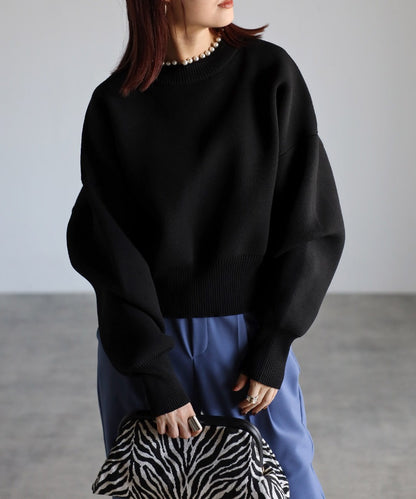 Pearl Round Neck Diver Knit [LADIES] 10
