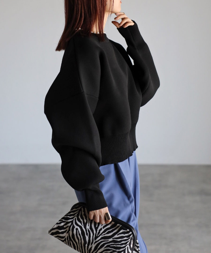 Pearl Round Neck Diver Knit [LADIES] 11