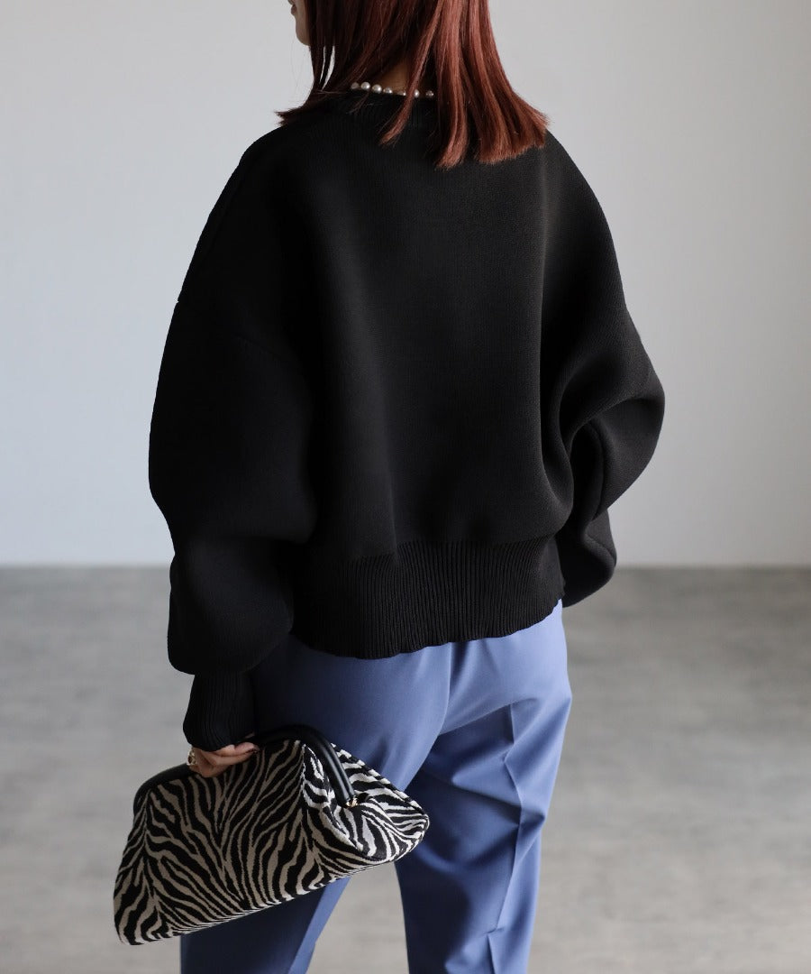 Pearl Round Neck Diver Knit [LADIES] 12