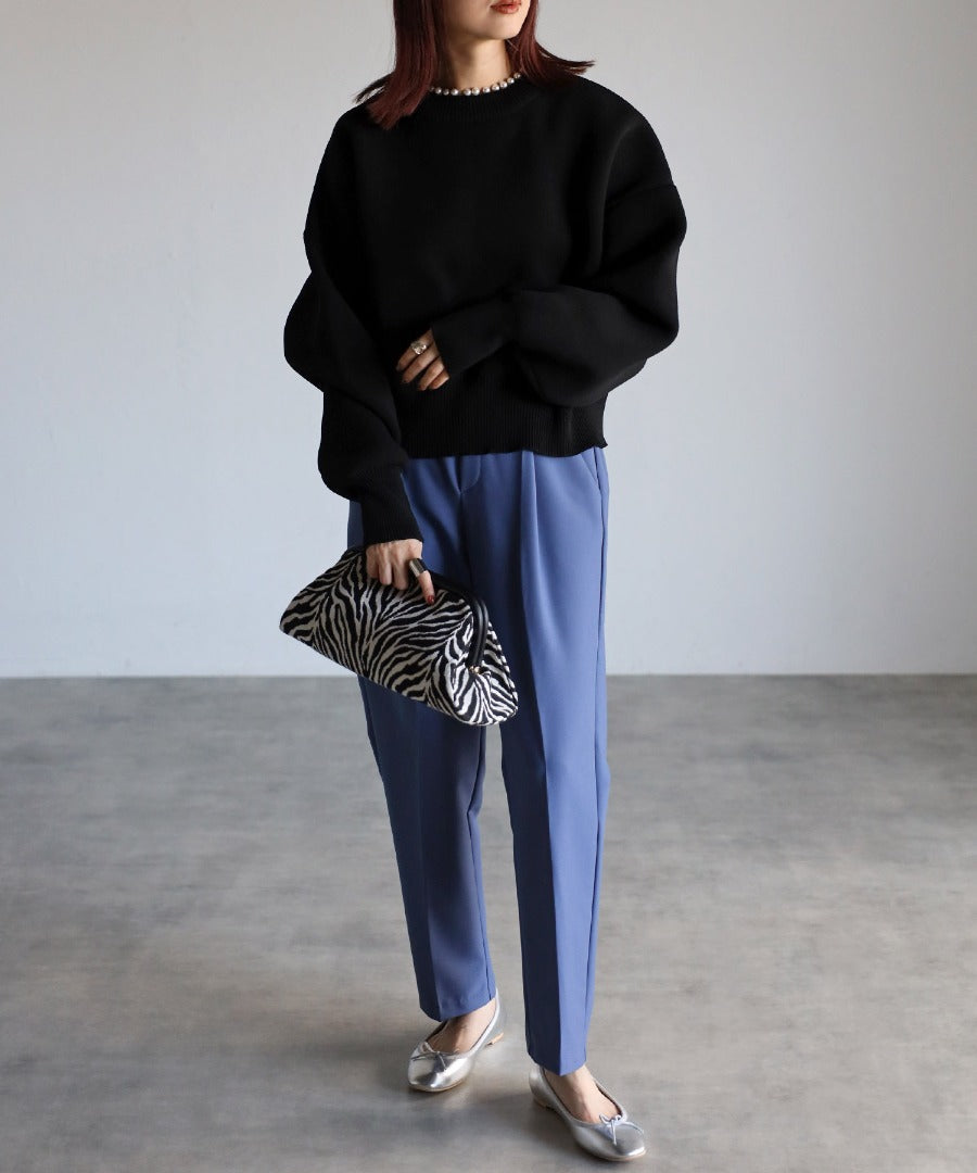 Pearl Round Neck Diver Knit [LADIES] 13