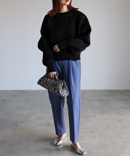 Pearl Round Neck Diver Knit [LADIES] 13