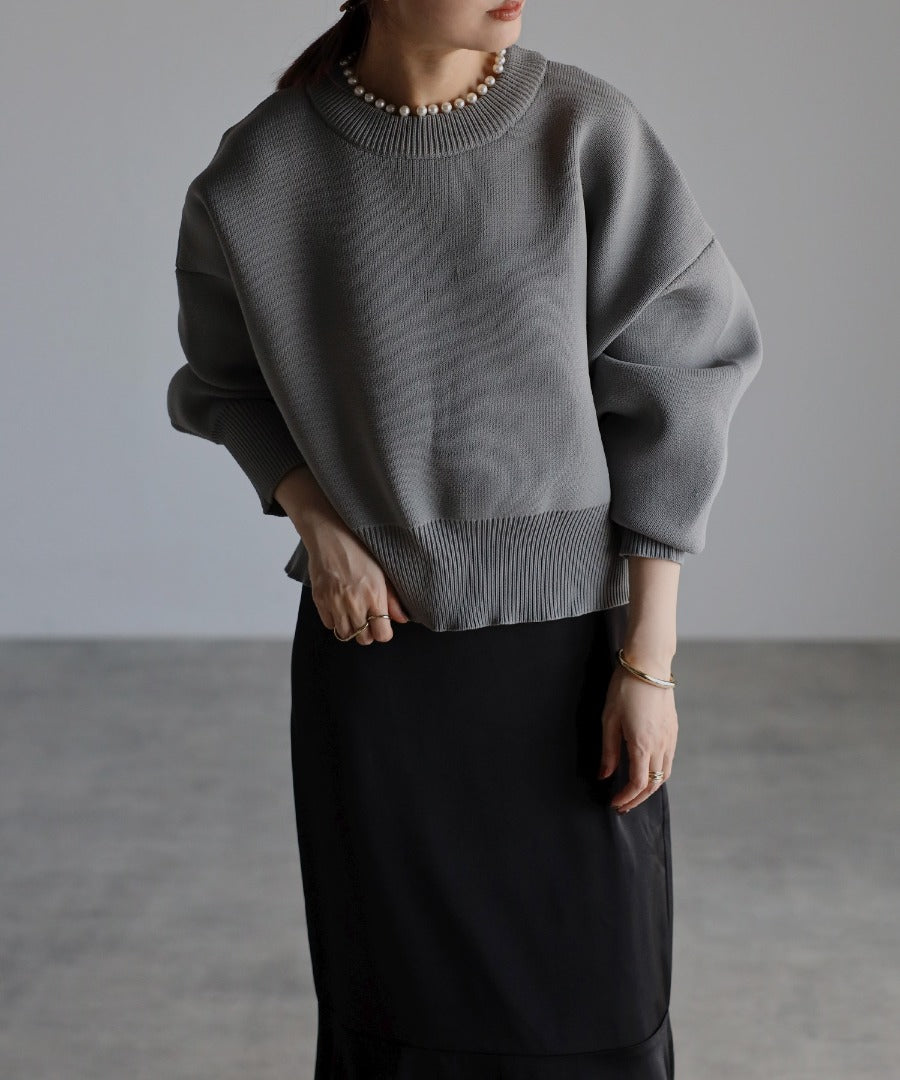 Pearl Round Neck Diver Knit [LADIES] 14