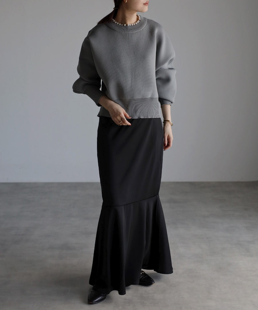 Pearl Round Neck Diver Knit [LADIES] 17