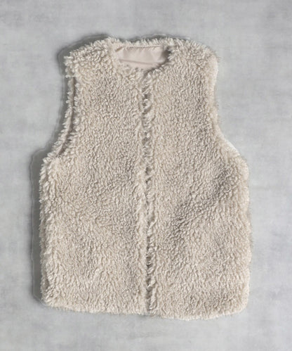 Poodle Fur Long Vest [LADIES] 19