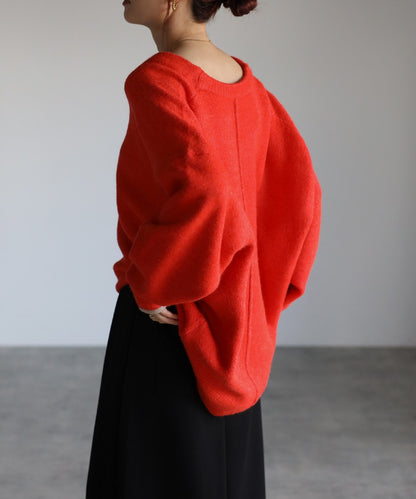 Bicolor Cocoon V-Neck Knit [LADIES] 11