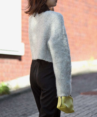 Cropped Loop Yarn Knit Cardigan [LADIES] 13