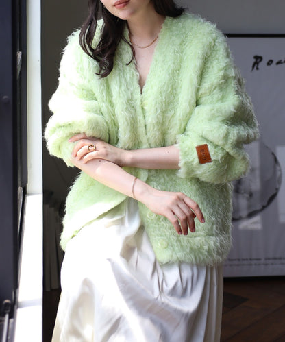 Teddy Bear Shaggy Outer-Like Cardigan [LADIES] 1