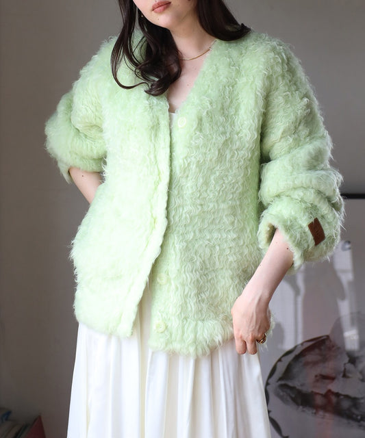 Teddy Bear Shaggy Outer-Like Cardigan [LADIES] 2