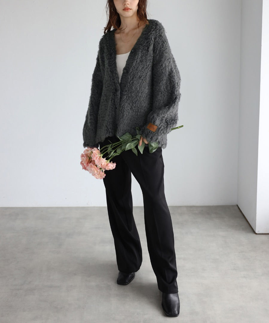 Teddy Bear Shaggy Outer-Like Cardigan [LADIES] 7