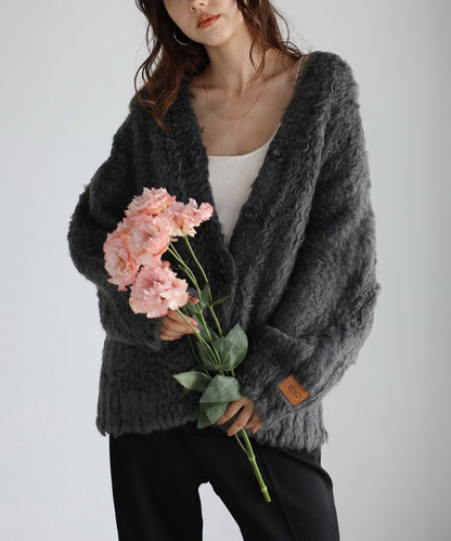 Teddy Bear Shaggy Outer-Like Cardigan [LADIES] 8