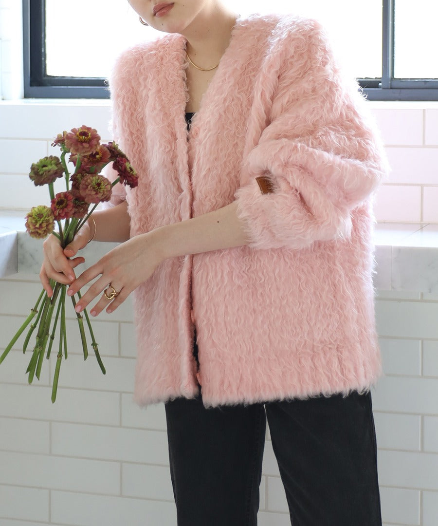 Teddy Bear Shaggy Outer-Like Cardigan [LADIES] 10