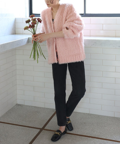 Teddy Bear Shaggy Outer-Like Cardigan [LADIES] 11