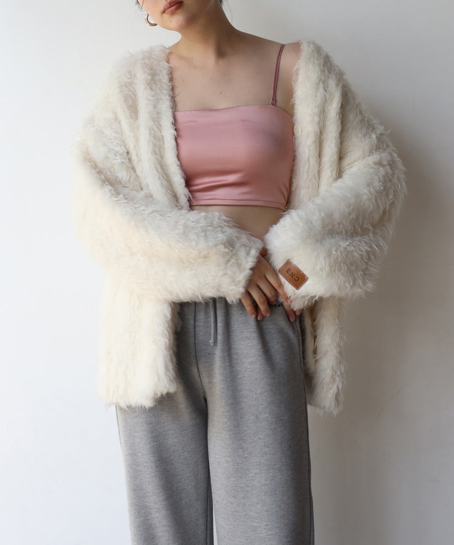 Teddy Bear Shaggy Outer-Like Cardigan [LADIES] 15