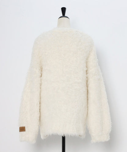 Teddy Bear Shaggy Outer-Like Cardigan [LADIES] 26