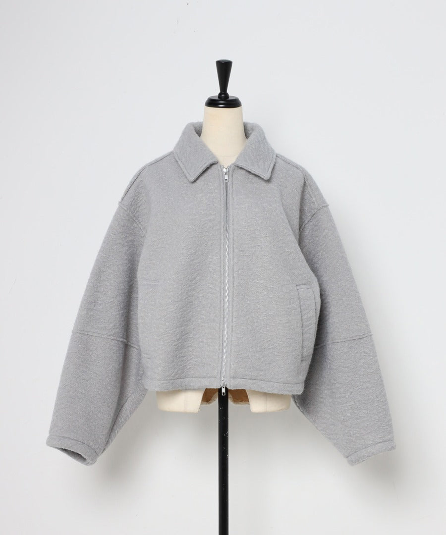 Boucle Stand Collar Double Zip Blouson [LADIES] 22