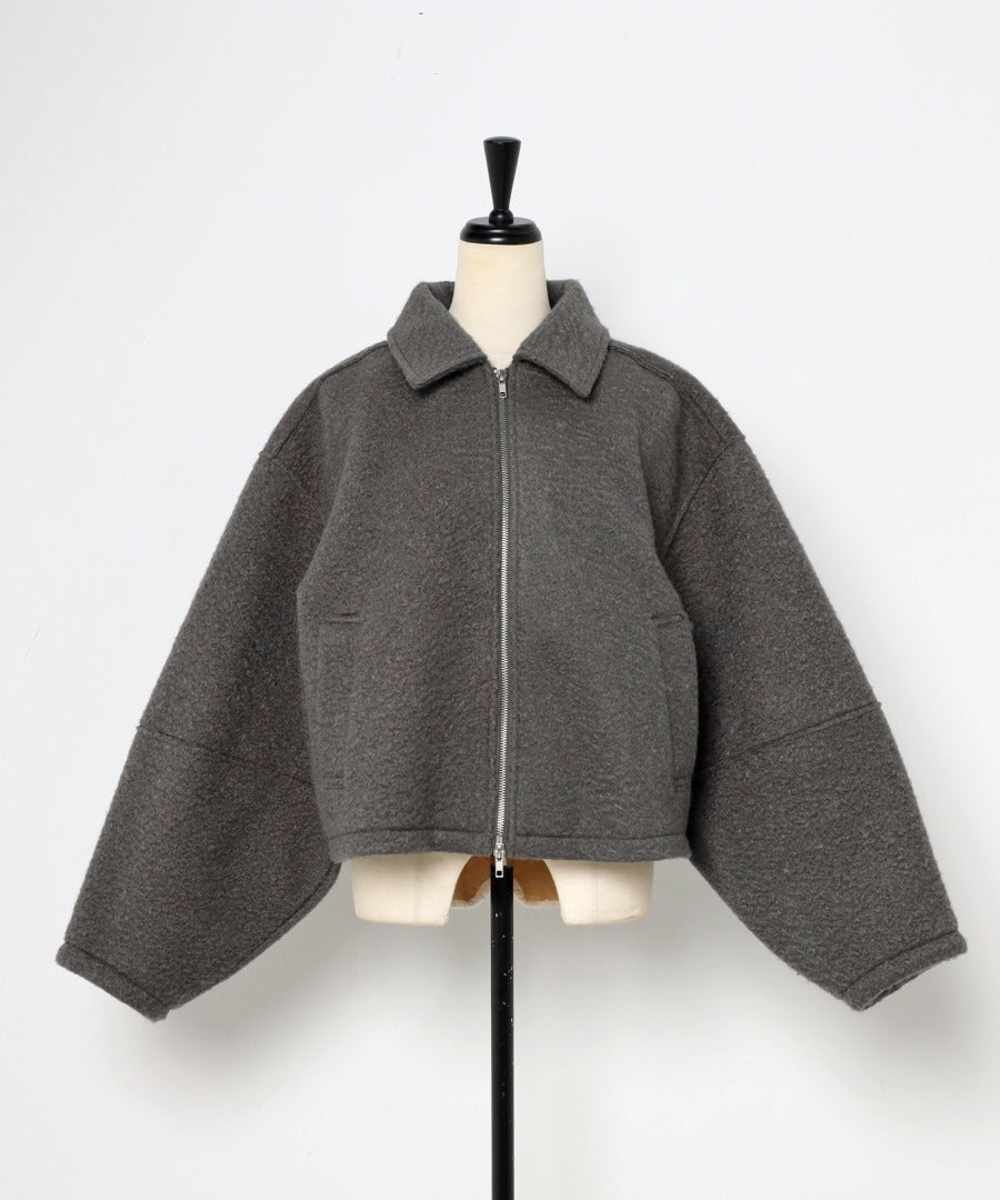 Boucle Stand Collar Double Zip Blouson [LADIES] 23