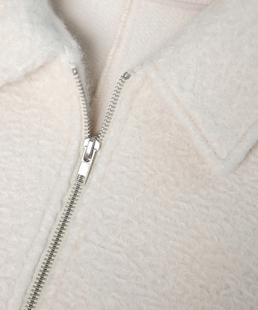 Boucle Stand Collar Double Zip Blouson [LADIES] 28