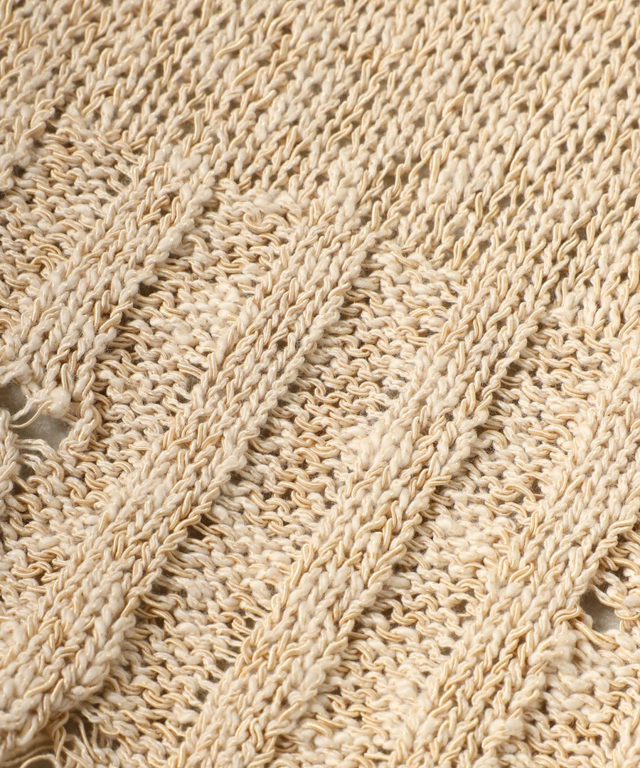 Damage Wash Knit Vest [LADIES] 11